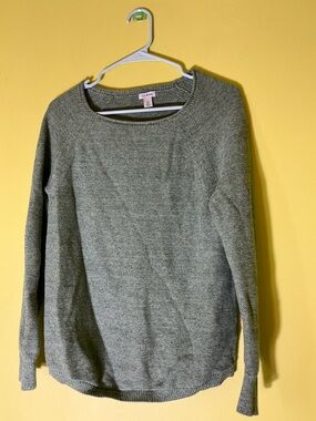 Vintage 90s Rom Com Coastal Ll Bean Crewneck Green Knit Sweater